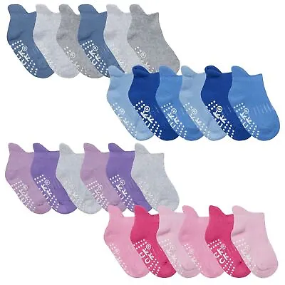 £13.99 • Buy Tick Tock - 12 Pairs Baby Anti Slip Trainer Breathable Liner Socks With Grips