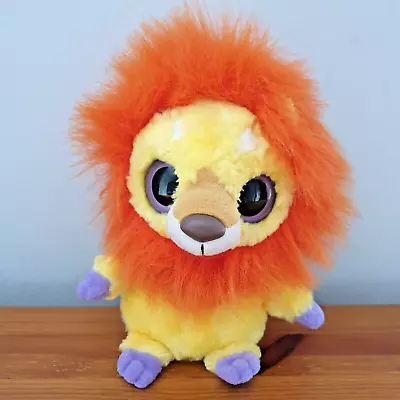 YOOHOO & FRIENDS Orange Yellow Plush Barbary Lion Soft Toy VGC 20cm Tall • £2.99