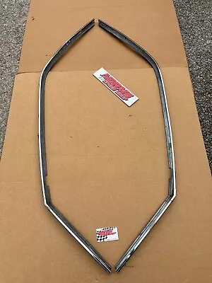 Mopar 1970 -74 Cuda Door Glass Seal Channel Side Chrome Trim Drip Rail Barracuda • $295