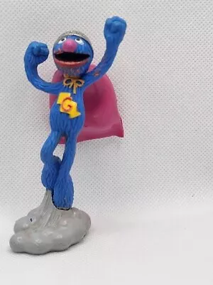 Vintage Applause Sesame Street Super Grover 3.5  PVC Figure • $16.99