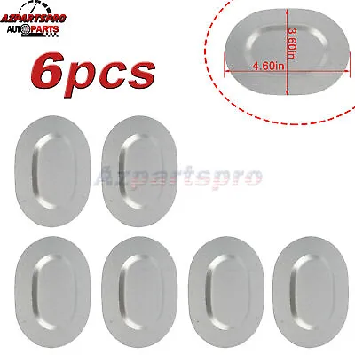 $22.93 • Buy 6x Trunk Floor Pan Oval Drain Plug Plate For 1967-72 A-body Chevelle GTO 442 GS