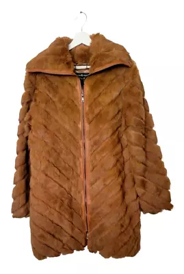 Knoles And Carter Rabbit Fur Women Coat Size XL • $280.85