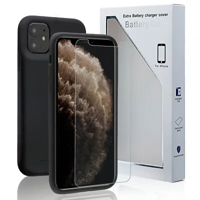 $50.34 • Buy Portable Power Bank Pack Battery Charger Case Cover For IPhone 12 11Pro Max Mini