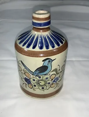 Mexico 391 Pottery Jug With Handle Hand Painted Mexican Folk Art • $23.99