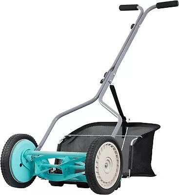 1304-14GC 14-Inch 5-Blade Push Reel Lawn Mower With Grass Catcher Mint • $133