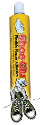 £11.99 • Buy LARGE 90g SHOE GLUE GLU MEND REPAIR TRAINER BOOT HEELS SOLES LEATHER FLEXIBLE 