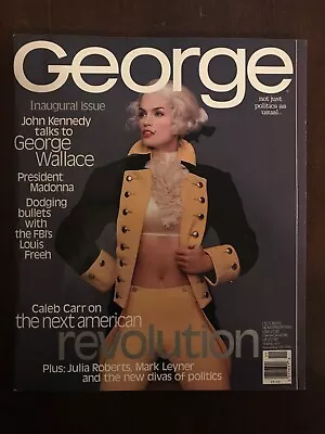 George Magazine - J. F. Kennedy Jr. Editor - Cindy Crawford Cover -1995-Like New • $110