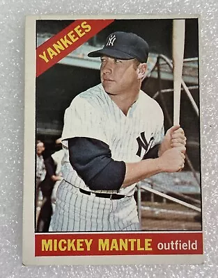 1966 Topps - #50 Mickey Mantle • $66