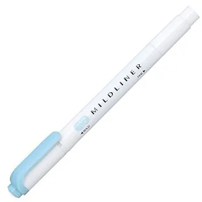 Zebra Mildliner Marker Pen : Mild Blue • $2.95