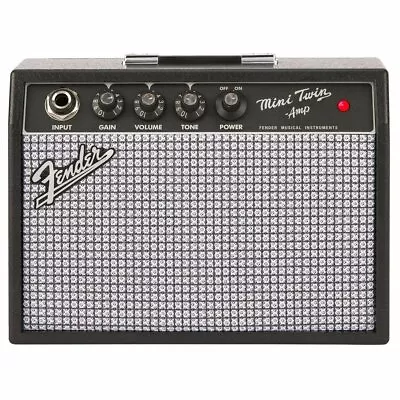 Fender Mini '65 Twin Portable Guitar Amp Battery Powered Two 3  Speakers • $59.99