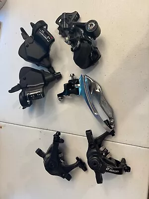 Microshift Shifters & Derailleurs For 3x9 Setup (less Than 100 Miles RD Is R9) • $49