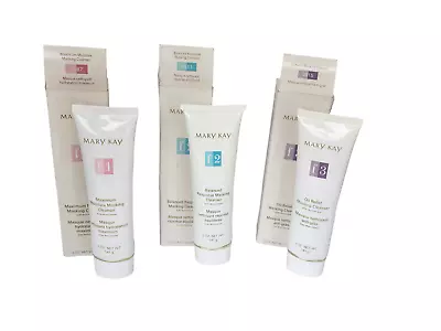 X3 Mary Kay Masking Cleanser 2887 2911 2915 Oil Relief Balanced Maximum Moisture • $27.59