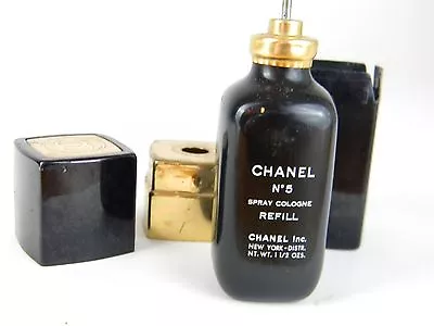 Vintage Chanel No. 5 Original Bottle 1.5 Oz Perfume Refillable Eau De Cologne • £19.29