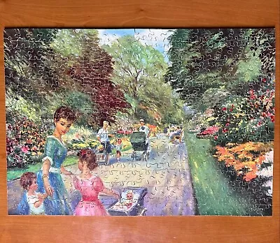 Victory Wooden Jigsaw Puzzles Beautiful Garden Scene 500 Pieces Complete Vintage • $20