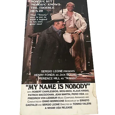 My Name Is Nobody - VHS - • $14.85