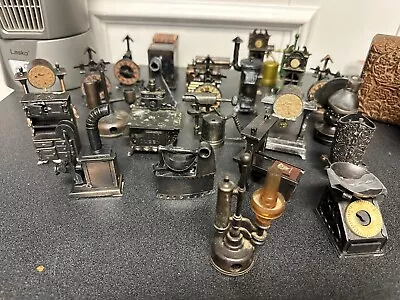 Lot Of 26 Vintage Miniature Pencil Sharpeners Die-Cast Typewriter Vault Stove • $100.55