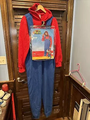 Opposuits Super Mario MARIO Costume Adult S/M Full Body Hat Mustache Gloves NEW • $35