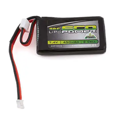 EcoPower  Trail  SCX24 2S 30C LiPo Battery W/PH2.0 Connector (7.4V/450mAh) • $14.99