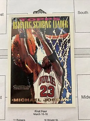 🔥🏀1993-94 Topps Gold #384 Michael Jordan - Reigning Scoring Leader - HOT! • $5