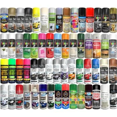 Spray Paint Matt Gloss Metallic Wood Metal Plastic DIY All Purpose Paints  • £6.79