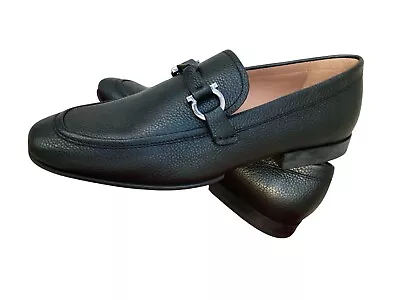 Salvatore Ferragamo Dress Loafer Moccasins Textured Calfskin Sz 9US 8UK 41EU EE • $449