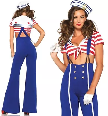 Ship Shape Sailor Fancy Dress Costume Nautical Theme Ahoy There Retro Pin Up • £14.99