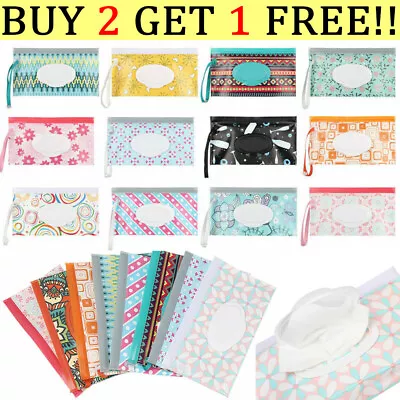 Baby Wet Wipes Box Accessories Cosmetic Pouch Case Stroller Baby Tissue Product • £3.82
