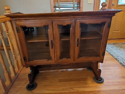 Vintage Tell City Hard Rock Maple Hutch Top Only #8386.glass Doors  • $100