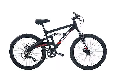 Gravity FSX 24 Inch Wheel Mountain Bike Full Dual Suspension 7 Speed Bicycle • $189.95