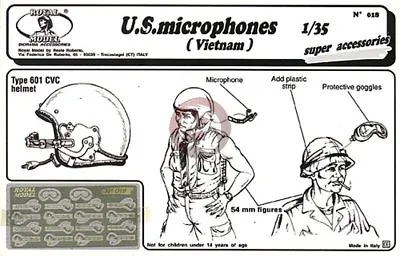 $17.89 • Buy Royal Model 1/35 US Microphones And Goggles Vietnam War (16 Mics, 2 Goggles) 018