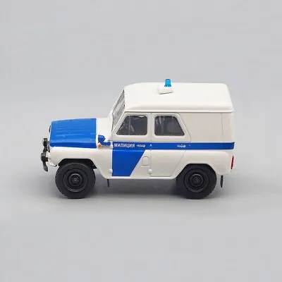 UAZ-469 Police Blue-White Car Diecast Model 1:43 ALM04WBu • $59.99