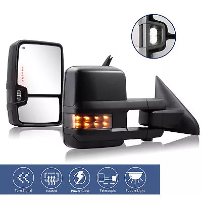 Tow Mirrors Heated Smoked Lens For 2009-2018 Dodge Ram 1500 10-18 Ram 2500 3500 • $208.99