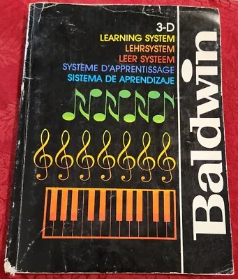 Baldwin 3-Dimensional Learning System ORGAN Music Book 1981 Softcover  • $18.63