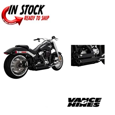 Vance & Hines Shortshots Staggered Exhaust  18+ Breaktout/fat Boy/fxdr 47335 • $899.99