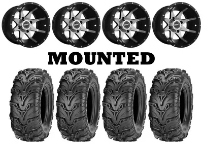 Kit 4 ITP Mud Lite II Tires 23x8-12 On Sedona Storm Machined Wheels 1KXP • $963.21