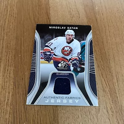 2006-07 Miroslav Satan Sp Game Used Authentic Fabrics Black Jersey Card Nyi • $4.95