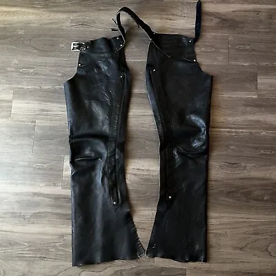 Vintage Schott Perfecto Leather Chaps NYC Size Small • $58.45