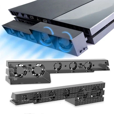 $26.35 • Buy Turbo Temperature Control USB Cooling Cooler 5-Fan For Playstation PS4 / PS4 Pro