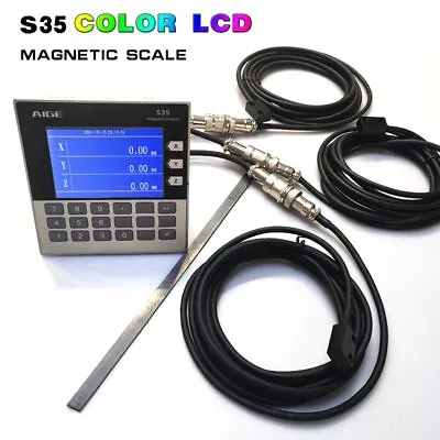 3 Axis LCD DRO Magnetic Linear Displacement Scale Sensor CNC Encoder Woodworking • $15.36