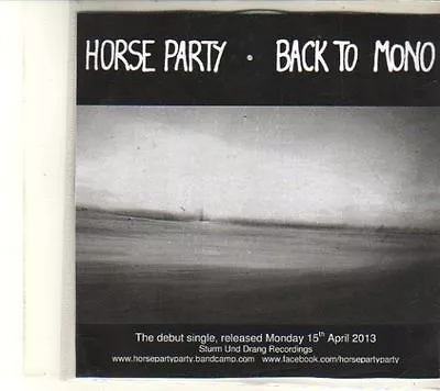 £2.99 • Buy (DT303) Horse Party, Back To Mono - 2013 DJ CD
