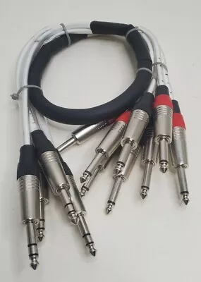 SEISMIC AUDIO - SAST-4-8- 3 - 4 Channel 1/4  TRS Insert Snake Cable To 8 1/4  TS • $46.13