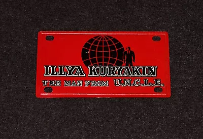 Man From UNCLE U.N.C.L.E. 1967 Marx License Plate Tin Illya Kuryakin • $80.44