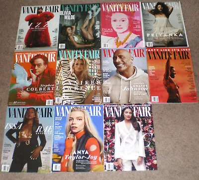 Lot Of 11 VANITY FAIR Magazines 2020 - 2022 * Queen Lizzo Rock Colbert Anya AOC • $39.95