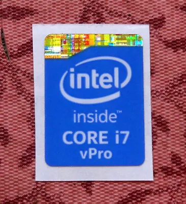 Intel Core I7 VPro Inside Sticker 15.5 X 21mm 2013 Version Haswell Badge  • $1.39