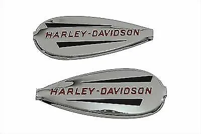 $117.60 • Buy OE Emblem Set With Red Lettering For Harley Davidson By V-Twin