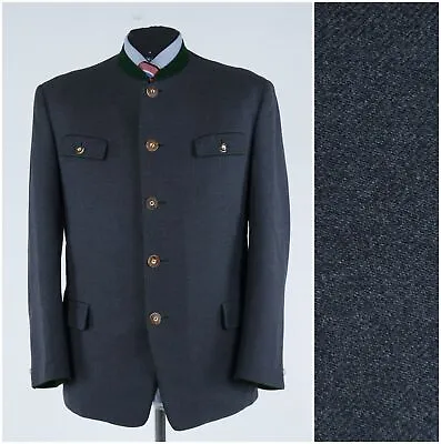 Mens Trachten Loden Sport Coat 44S US Size H.WOSCHNER Grey Wool Blazer Jacket • $69.99