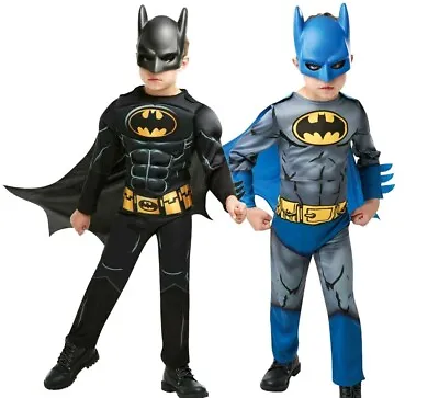Child BATMAN Dark Knight Or Classic Fancy Dress Costume Boys Book Week Kids • £22.95