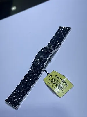 Michele 20mm 5 Link Silver Watch Band Bracelet MS20FW235009 - Deco XL Urban • $175