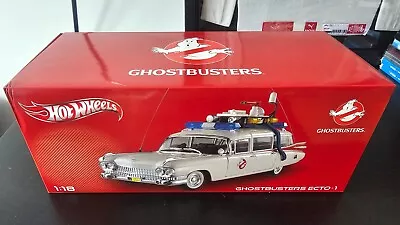 1959 ECTO-1 Ghostbusters Hot Wheels 1/18 Cadillac Miller 1:18 - NEW / NEW • £179.36