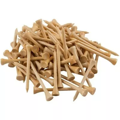 3-1/4  LONG Pro Driver Length ECO Bamboo Golf Tees - 100% Natural Bamboo • $7.99